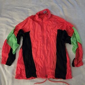 Vintage Red and Green Ski Jacket